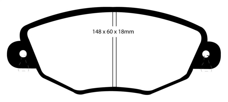 EBC DP31322C Redstuff Ceramic Front Brake Pads, Jaguar X-Type 2.5 2001-2004