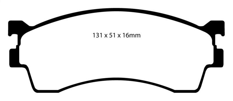 EBC DP31409C Redstuff Ceramic Front Brake Pads, Mazda Protege 2.0 (Rear Drums) 2001-2004