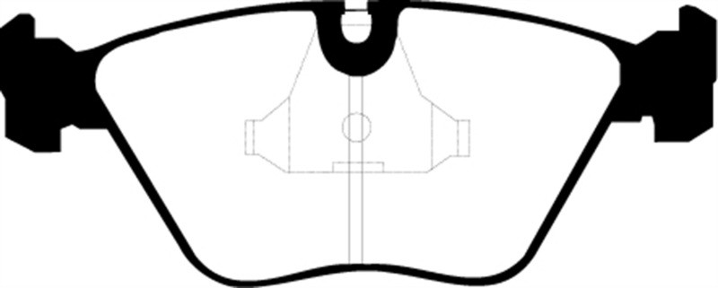 EBC DP4689/2R Yellowstuff Front Brake Pads, Audi 200 2.2 Turbo (ATE) 1989-1991
