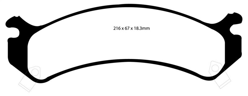 EBC DP41305R Yellowstuff Front Brake Pads, Cadillac Deville 4.6 HD 2001-2005