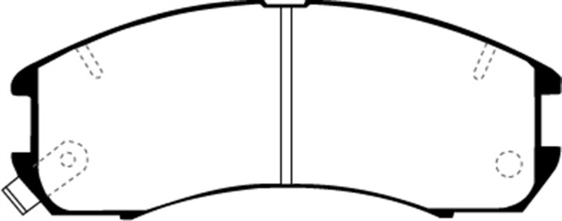 EBC DP2705 Greenstuff 2000 Front Brake Pads, Ford Probe 2.2 1989-1992