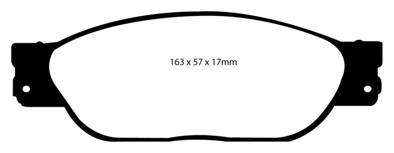 EBC DP31220C Redstuff Ceramic Front Brake Pads, Ford Thunderbird 3.9 2001-2005