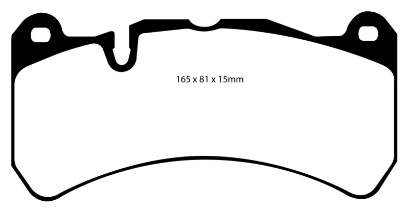 EBC DP41591R Yellowstuff Front Brake Pads, Ferrari 430 Scuderia 4.3 2007-2008