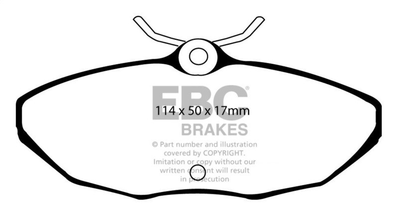 EBC DP41221R Yellowstuff Rear Brake Pads, Ford Thunderbird 3.9 2001-2005