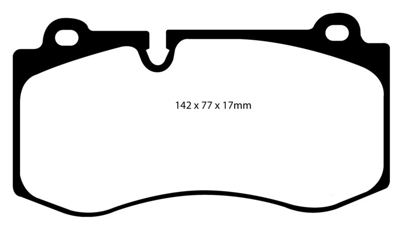 EBC DP31943C Redstuff Ceramic Front Brake Pads, Mercedes-Benz CL550 5.5 2007-2008