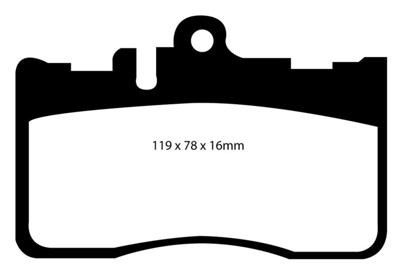 EBC DP31622C Redstuff Ceramic Front Brake Pads, Lexus LS430 4.3 2001-2006