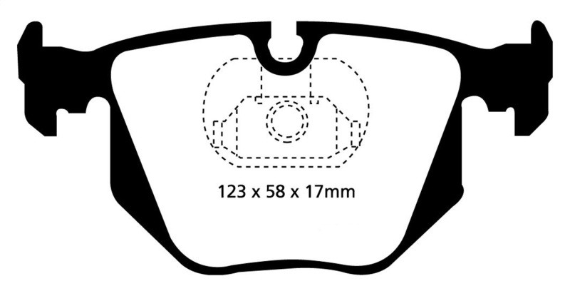 EBC DP31118C Redstuff Ceramic Rear Brake Pads, BMW M3 3.2 (E46) 2001-2007