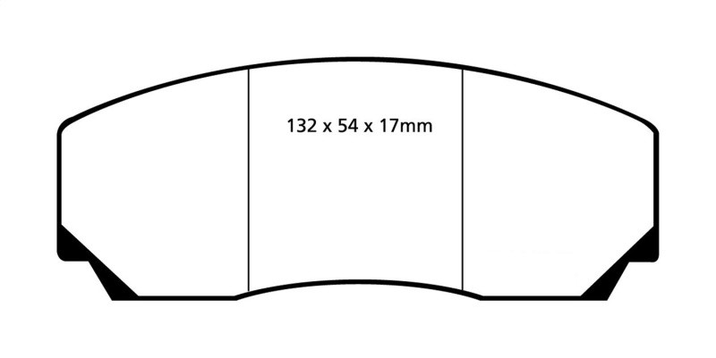 EBC DP4002R Yellowstuff Front Brake Pads, Aston Martin Vantage 5.3 (Twin Supercharged)(AP) 1990-2000