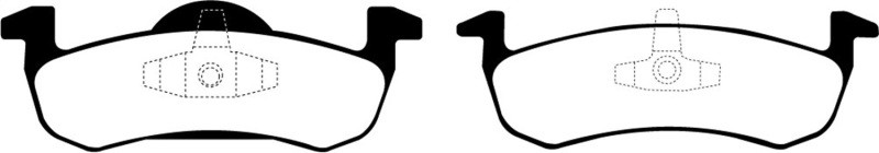 EBC DP41804R Yellowstuff Rear Brake Pads, Ford Expedition 5.4 2WD 2007-2009