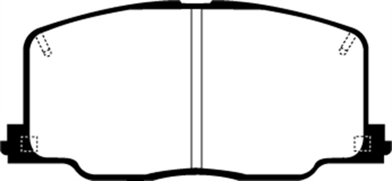 EBC DP2725 Greenstuff 2000 Front Brake Pads, Lexus ES250 2.5 1990-1991