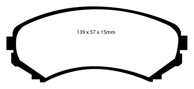 EBC DP61619 Greenstuff 6000 Elite Front Brake Pads, Honda Passport 3.2 2002-2003