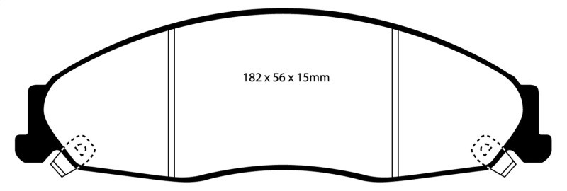 EBC 02-05 Cadillac CTS 2.6 Redstuff Front Brake Pads