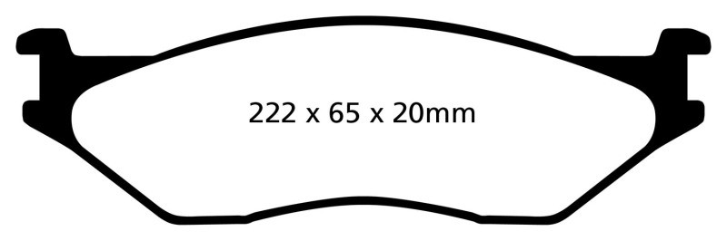EBC DP41653R Yellowstuff Front Brake Pads, Ford Econoline E550 2002-2005