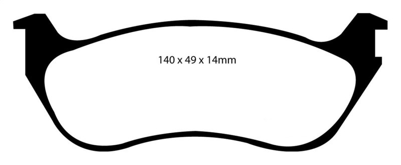 EBC DP61631 Greenstuff 6000 Elite Rear Brake Pads, Ford Explorer 4.0 2WD 2002-2005