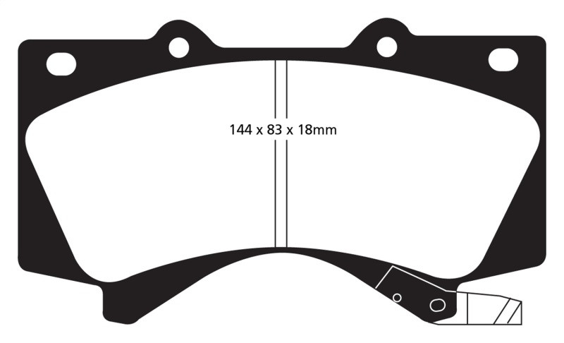 EBC DP61815 Greenstuff 6000 Elite Front Brake Pads, Lexus LX570 5.7 2008+
