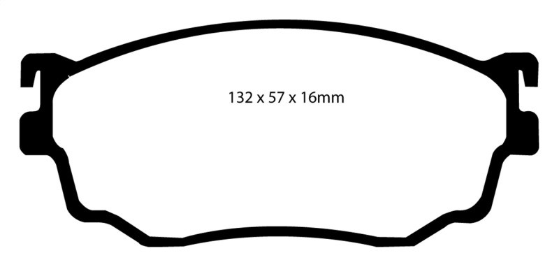 EBC 03-04 Mazda Protege 2.0 Turbo (Mazdaspeed) Redstuff Front Brake Pads