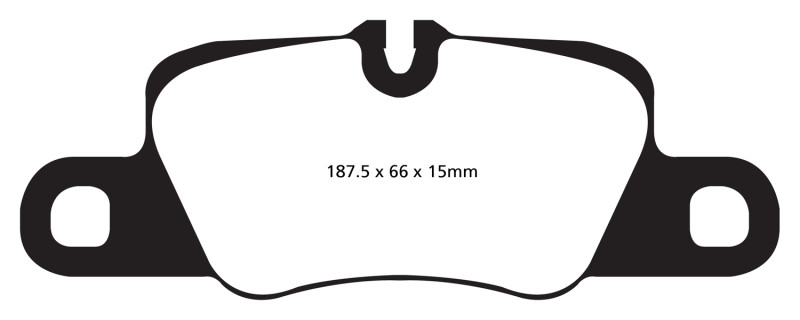 EBC DP41858R Yellowstuff Rear Brake Pads, Porsche 911 (991) (Cast Iron Rotor only) 3.8 Carrera S 2012-2015