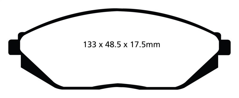 EBC DP22097 Greenstuff 2000 Front Brake Pads, Chevrolet Spark 1.2 (Mexico) 2012-2016