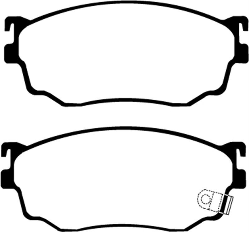 EBC DP41411R Yellowstuff Front Brake Pads, Mazda Protege 2.0 Turbo (Mazdaspeed) 2003-2004