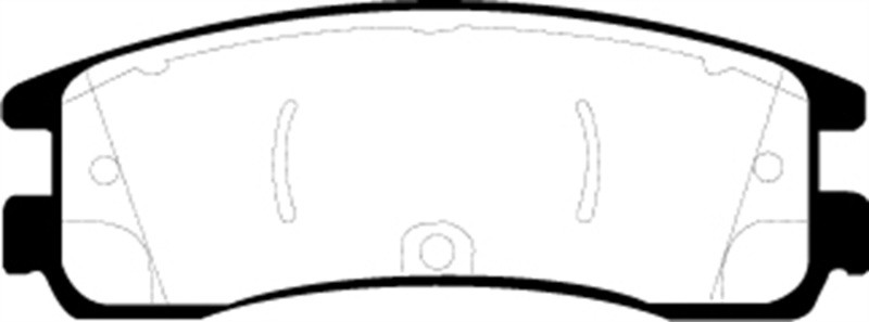 EBC DP41122R Yellowstuff Rear Brake Pads, Buick Allure (Canada) 5.3 2008-2009