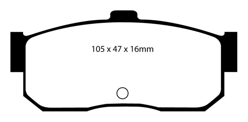 EBC DP4889R Yellowstuff Rear Brake Pads, Infiniti G20 2.0 1991-1997