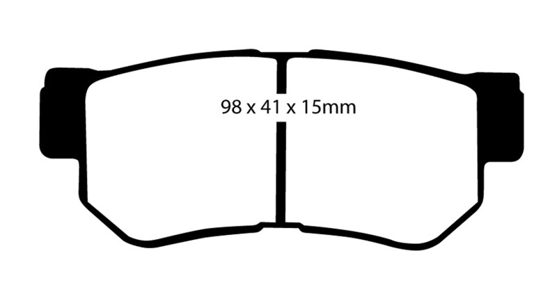 EBC DP21392 Greenstuff 2000 Rear Brake Pads, Hyundai Azera 3.3 2008-2009
