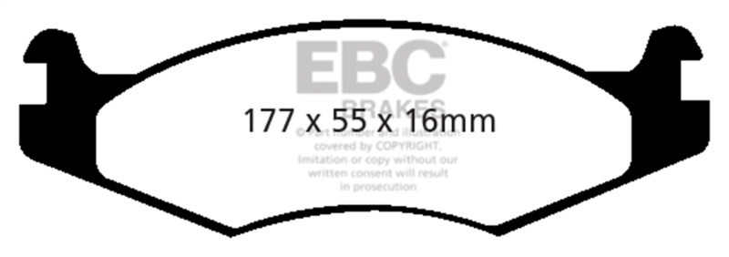 EBC DP41785R Yellowstuff Front Brake Pads, Am General H1 1992-2003