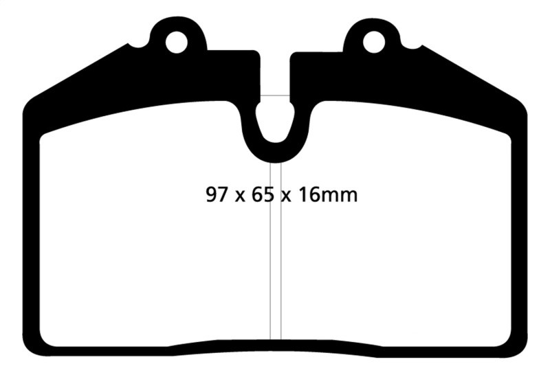 EBC DP31013C Redstuff Ceramic Front Brake Pads, Porsche 911 (964) 3.6 Carrera RS America 1992-1993
