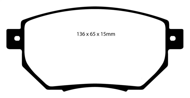 EBC DP61659 Greenstuff 6000 Elite Front Brake Pads, Infiniti FX35 3.5 2003-2005