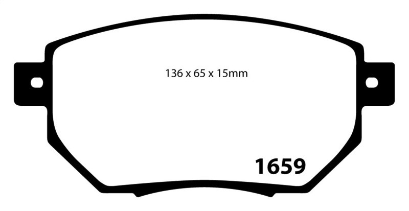 EBC DP41659R Yellowstuff Front Brake Pads, Infiniti FX35 3.5 2003-2005