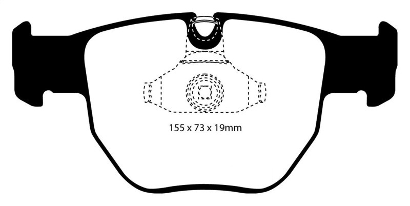 EBC DP41463R Yellowstuff Front Brake Pads, Land Rover Range Rover 4.4 2003-2005