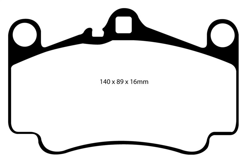 EBC DP51515NDX Bluestuff Front Brake Pads, Porsche 911 (996) (Cast Iron Rotor only) 3.6 Carrera 4S 2003-2005