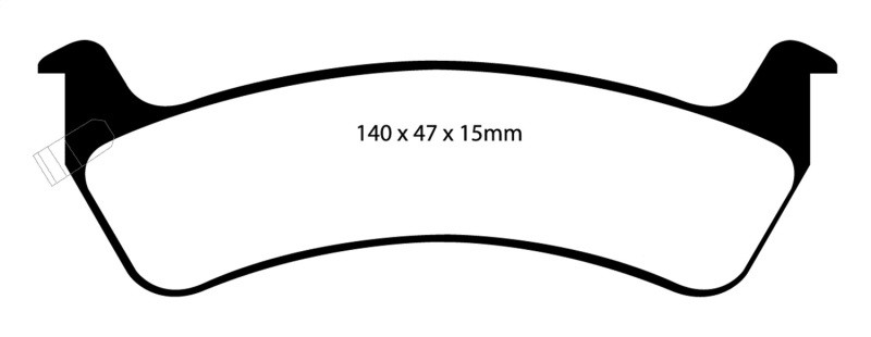 EBC DP41129R Yellowstuff Rear Brake Pads, Jeep Grand Cherokee 4.0 1992-1994