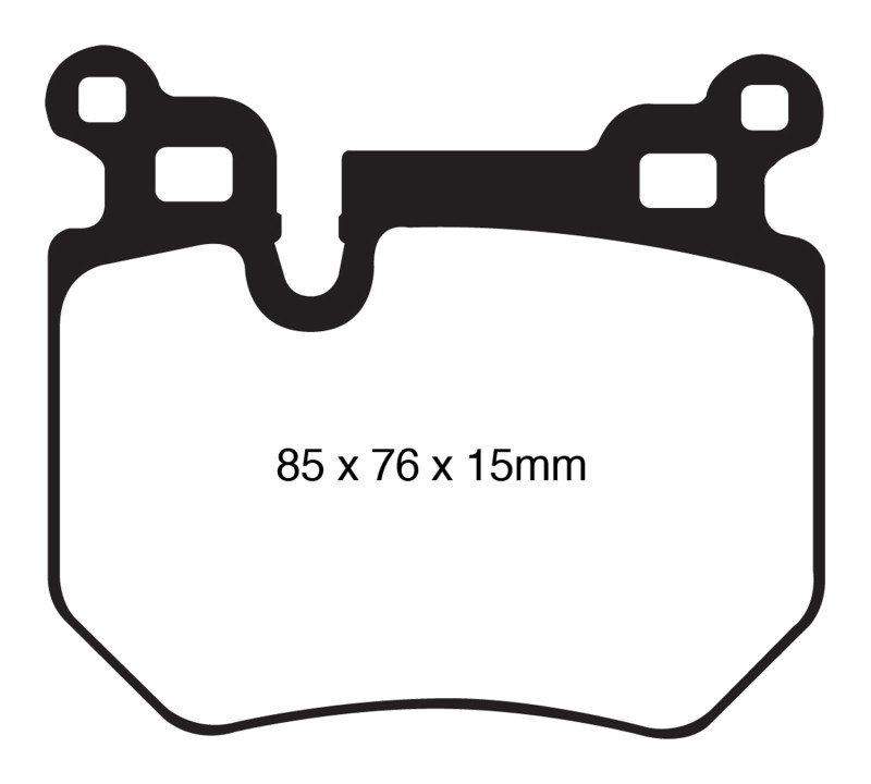 EBC DP41996R Yellowstuff Rear Brake Pads, BMW 135 3.0 Twin Turbo 2008-2010