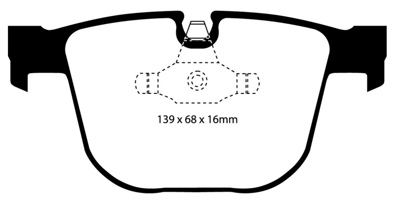 EBC DP51451NDX Bluestuff Rear Brake Pads, BMW M3 4.0 (E90) 2008-2010