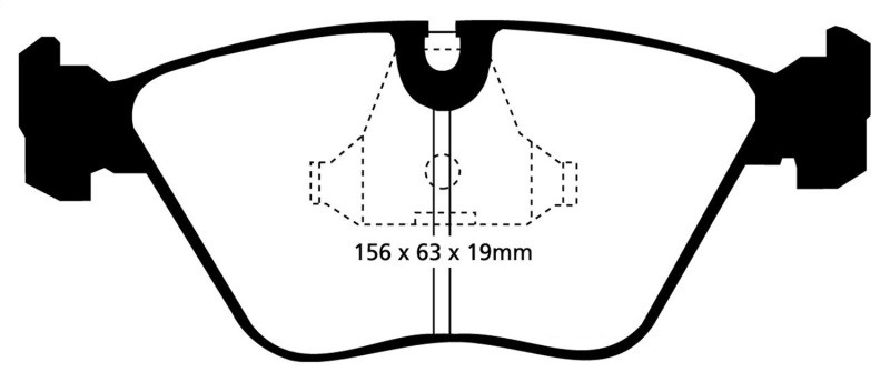 EBC DP3689C Redstuff Ceramic Front Brake Pads, BMW M3 3.0 (E36) 1992-1995
