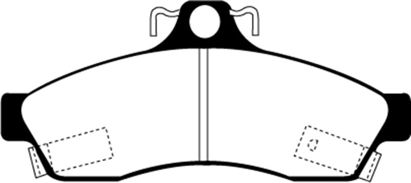 EBC DP21181 Greenstuff 2000 Rear Brake Pads, Chevrolet Caprice 4.3 Police 1992-1996