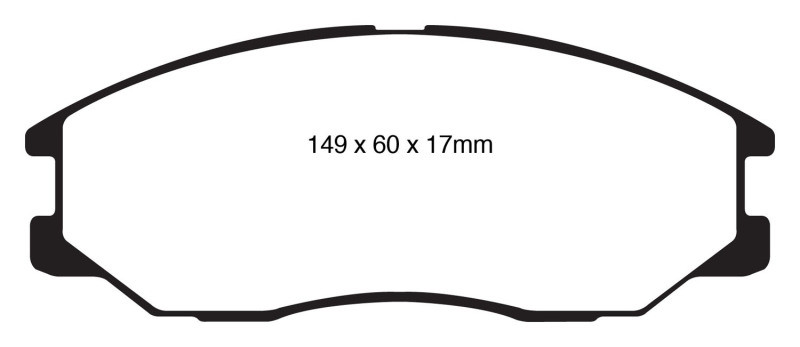 EBC DP61558 Greenstuff 6000 Elite Front Brake Pads, Kia Sorento 3.3 2008-2010