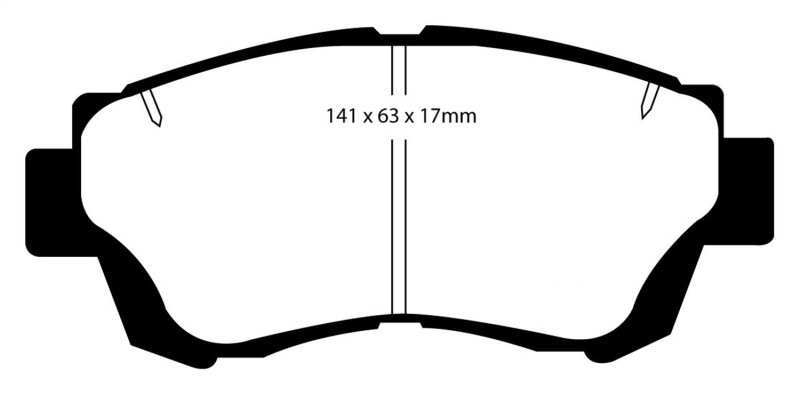 EBC DP4874R Yellowstuff Front Brake Pads, Lexus ES300 3.0 1992-1996