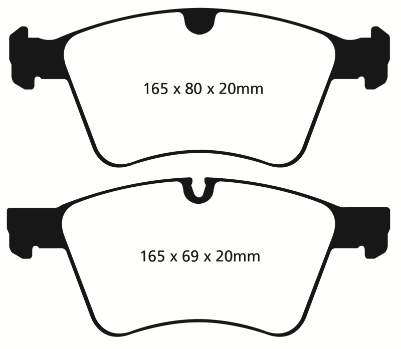 EBC DP31860C Redstuff Ceramic Front Brake Pads, Mercedes-Benz GL320 3.0 TD (373mm Front Rotors) 2008-2010