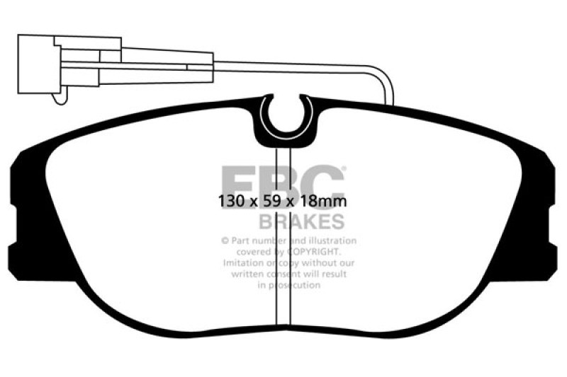 EBC DP4733R Yellowstuff Front Brake Pads, Alfa Romeo 155 2.0 Turbo 1992-1998