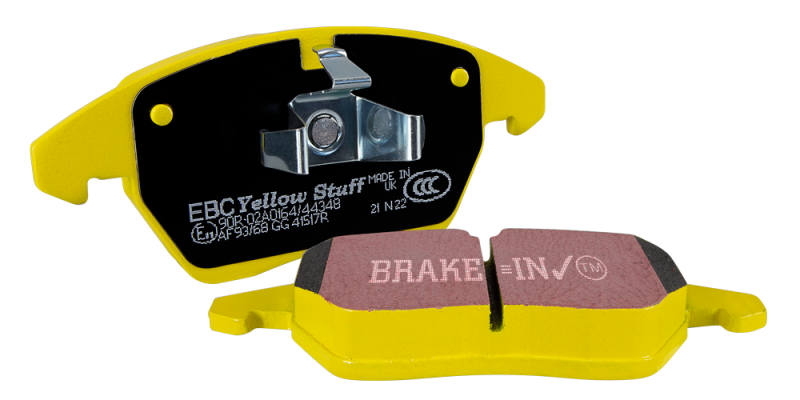 EBC DP4063R Yellowstuff Front Brake Pads, Mitsubishi Lancer Evo 8 2.0T (FQ400 w/Alcon Caliper) 2004-2005