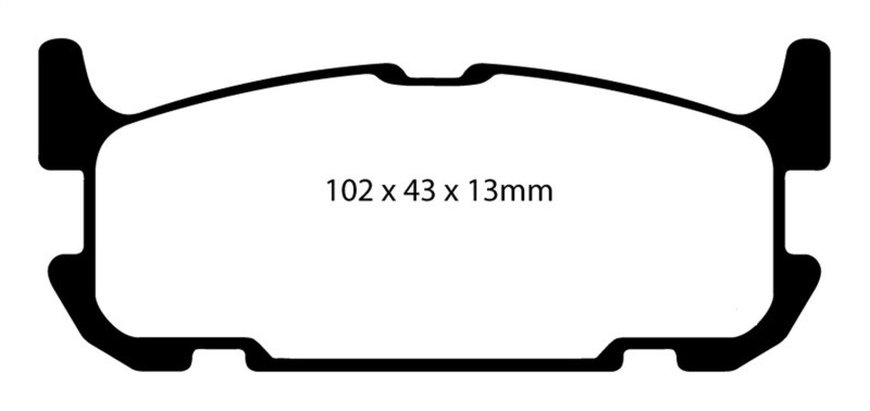 EBC DP31685C Redstuff Ceramic Rear Brake Pads, Mazda Miata MX5 1.8 (Sports Suspension) 2004-2005