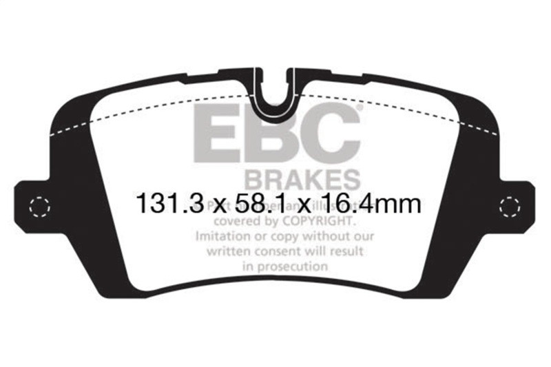 EBC DP42161R Yellowstuff Rear Brake Pads, Land Rover Range Rover 3.0 Supercharged 2013+