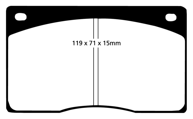 EBC DP3262C Redstuff Ceramic Front Brake Pads, Aston Martin DB7 3.2 Supercharged 1993-1997