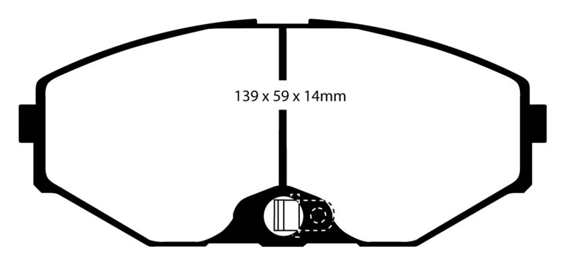 EBC DP31471C Redstuff Ceramic Front Brake Pads, Infiniti J30 3.0 1993-1997
