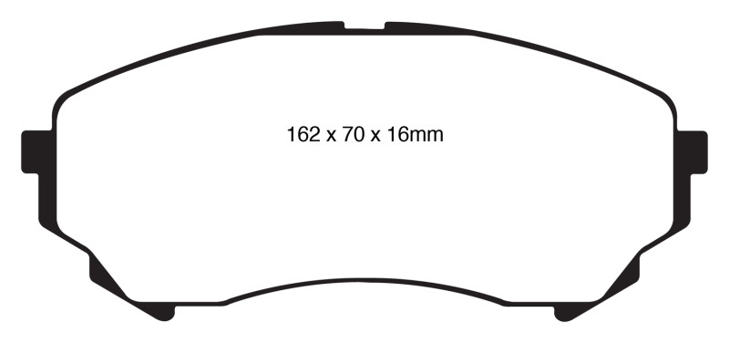 EBC DP31828C Redstuff Ceramic Front Brake Pads, Cadillac CTS 3.6 (315mm Rear Rotors) 2008-2013