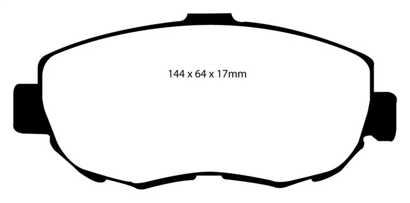EBC DP41223R Yellowstuff Front Brake Pads, Lexus GS300 3.0 1993-1997