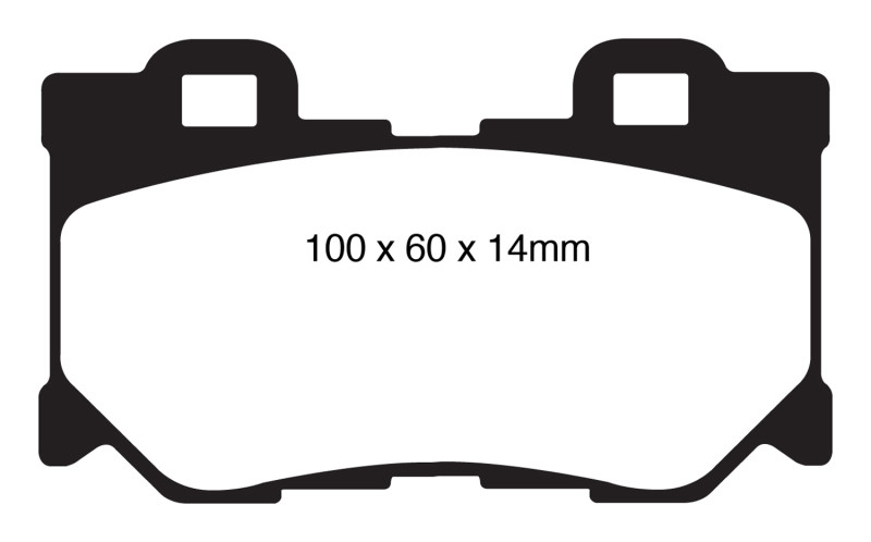 EBC DP31824C Redstuff Ceramic Rear Brake Pads, Infiniti FX50 5.0 2008-2013