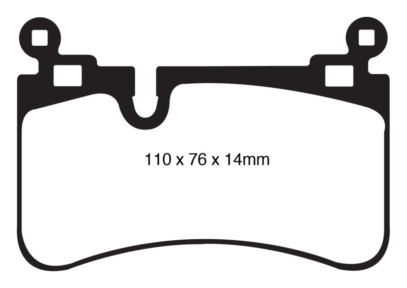 EBC DP41839R Yellowstuff Rear Brake Pads, Mercedes-Benz C63 AMG (W204) 6.2 2008-2013
